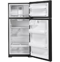 GTS18HGNRBB GE 28 Inch Top Freezer Refrigerator - 17.5 cu. ft. Black-3
