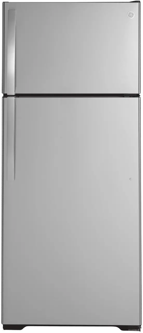 GTS18HSNRSS GE 17.5 cu ft Top Freezer Refrigerator - 28 W Stainless Steel-1