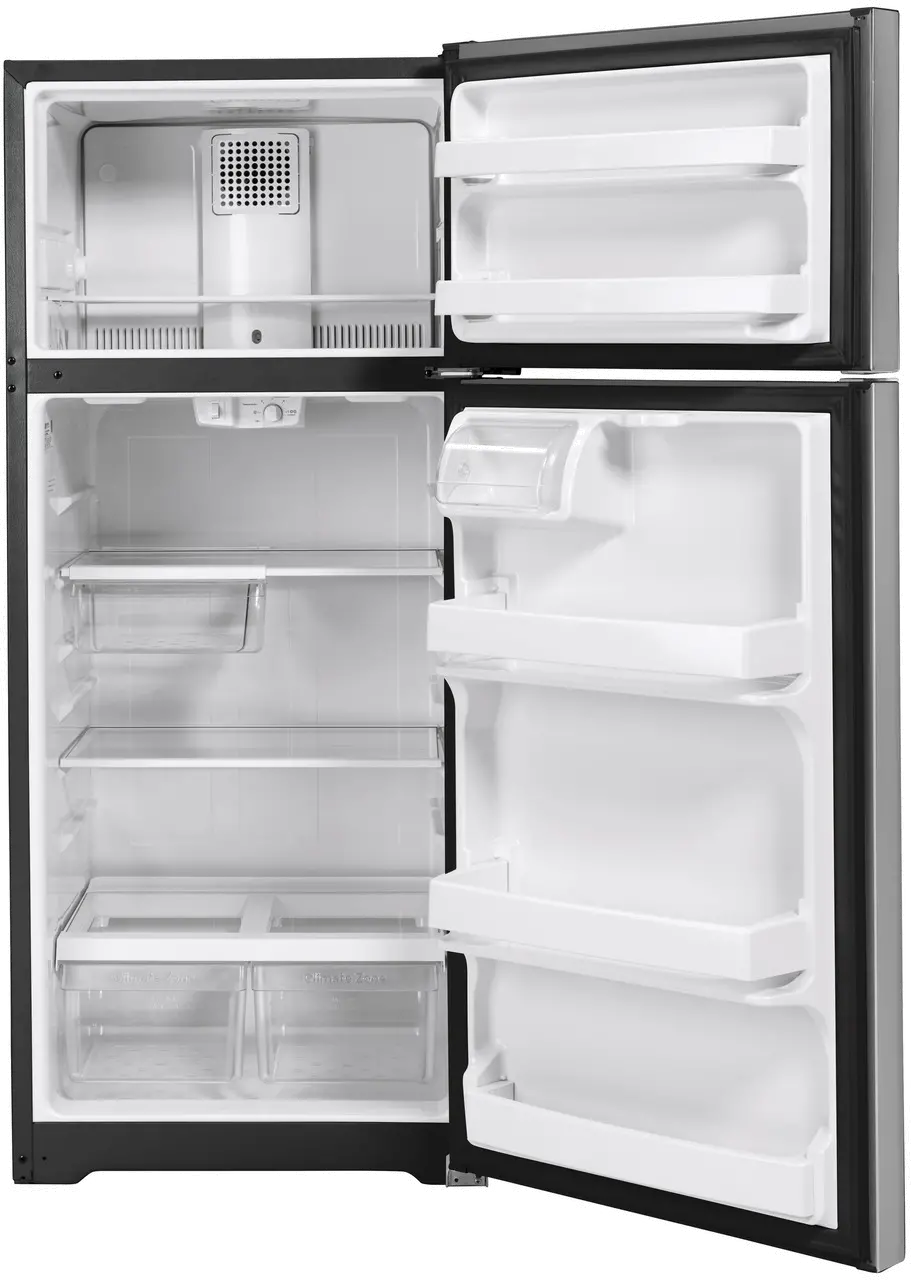 GTS18HSNRSS GE 17.5 cu ft Top Freezer Refrigerator - 28 W Stainless Steel-3