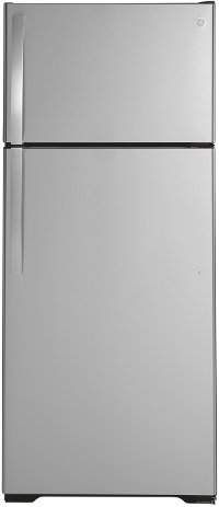GTS18HSNRSS GE 28 Inch Top Freezer Refrigerator - 17.5 cu. ft. Stainless Steel