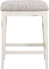 Winslow White Upholstered Counter Height Stool