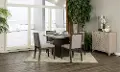 Modesto Modern Dark Brown and Gray 5 Piece Dining Room Set