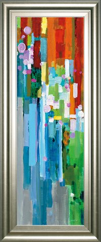 Rainbow Stripes III Framed Print Wall Art
