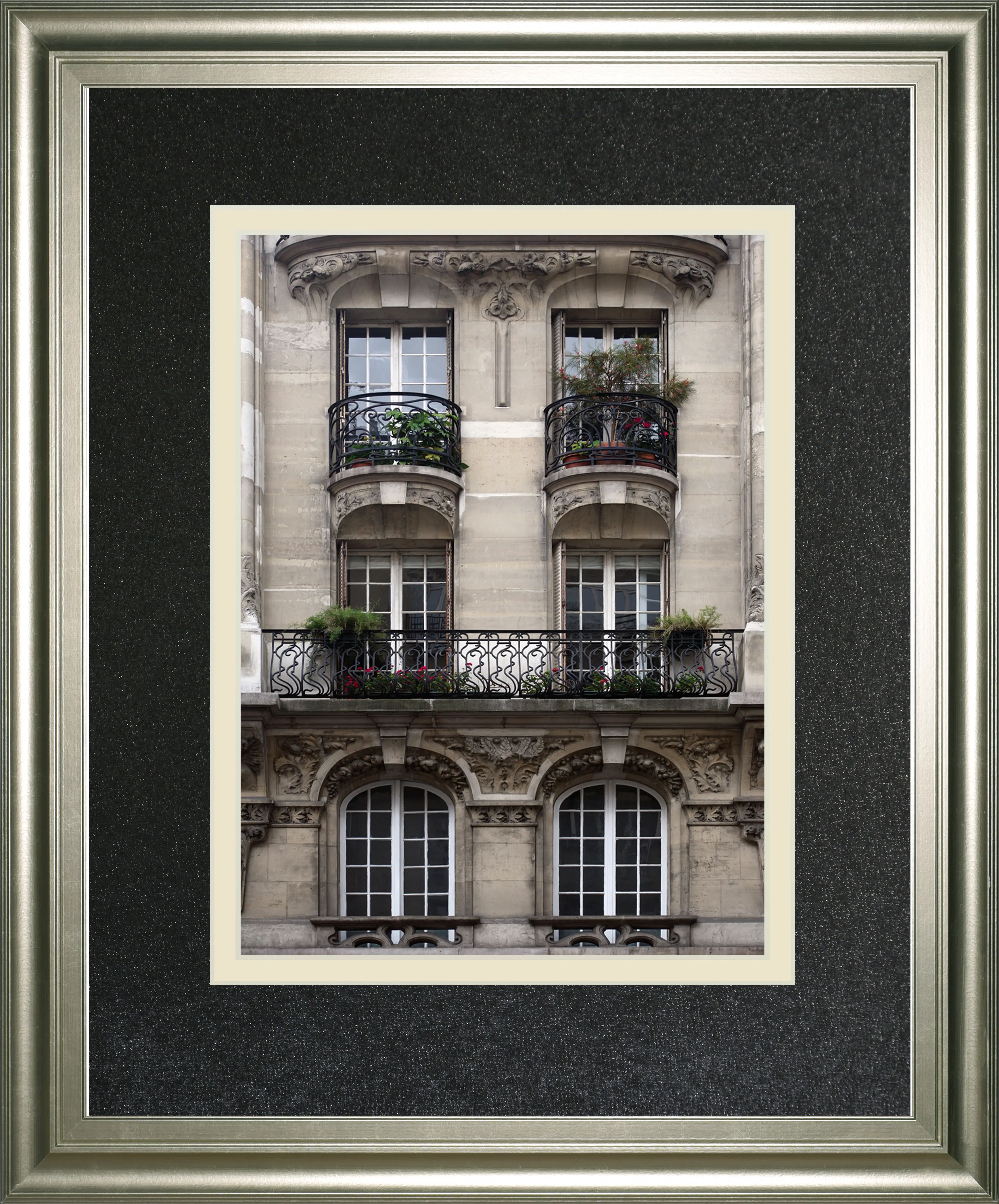 Balcon Parisien II Framed Printed Wall Art-1