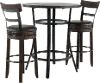 Barrel Dark Brown 3 Piece Pub Set