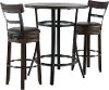 Dark Brown 3 Piece Pub Set - Barrel