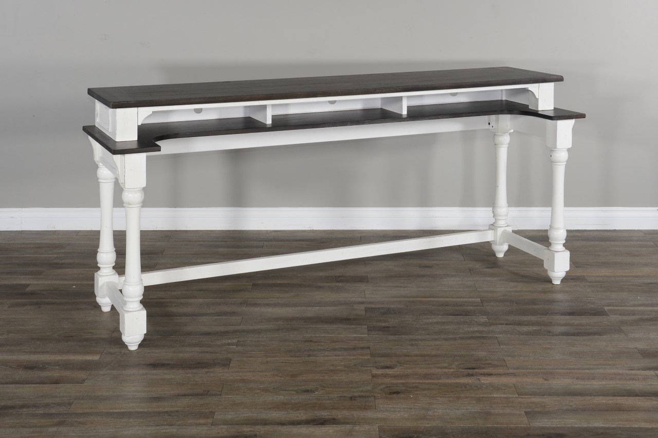 Two Tone Bar Table Console - Bourbon County-1