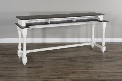 Two Tone Bar Table Console - Bourbon County
