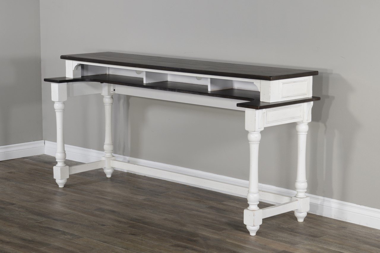 Two Tone Bar Table Console - Bourbon County-5