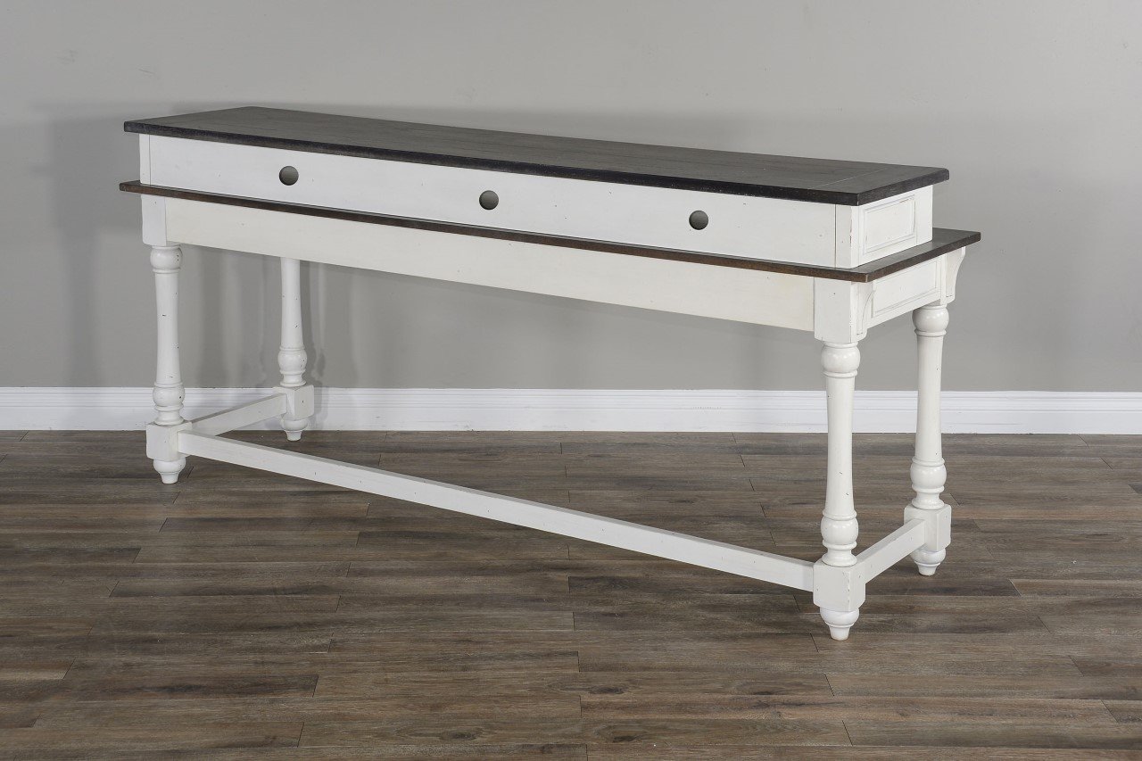 Two Tone Bar Table Console - Bourbon County-6