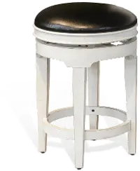 French Country 24 Inch Swivel Counter Height Stool - Bourbon County