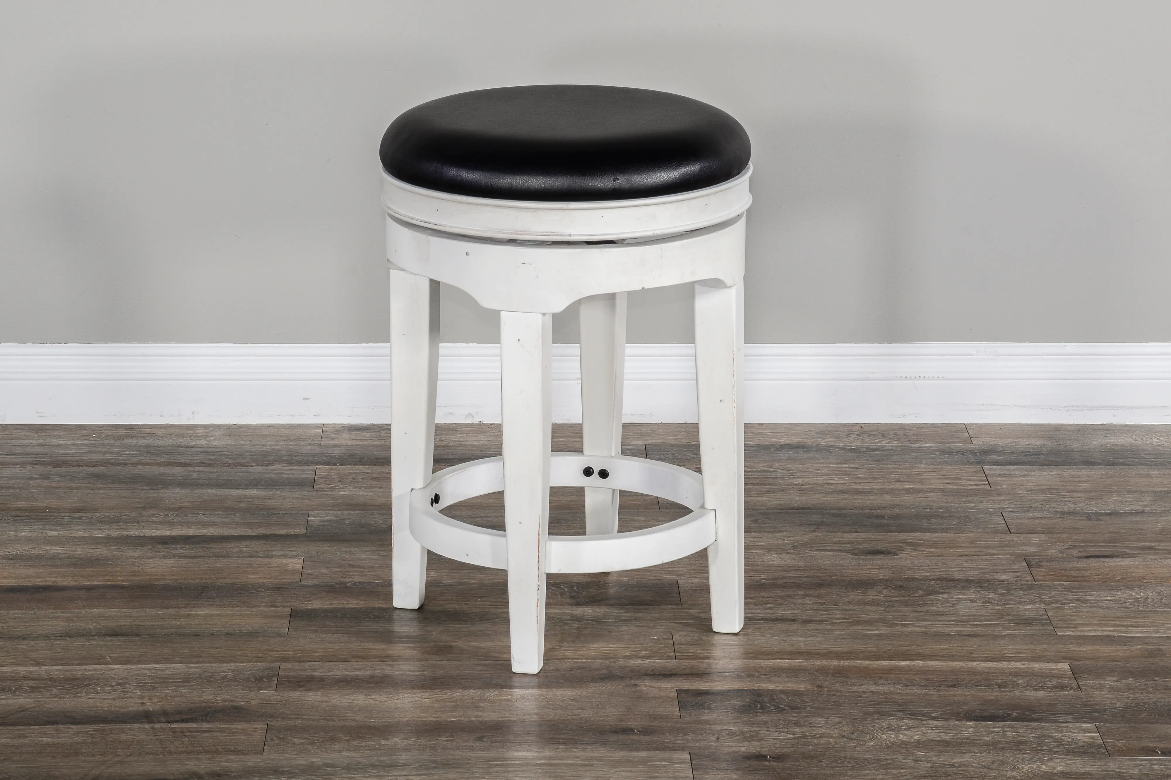 French Country 24 Inch Swivel Counter Height Stool - Bourbon County-2