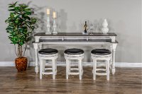 Two Tone Bar Table Console 4 Piece Set - Bourbon County-2