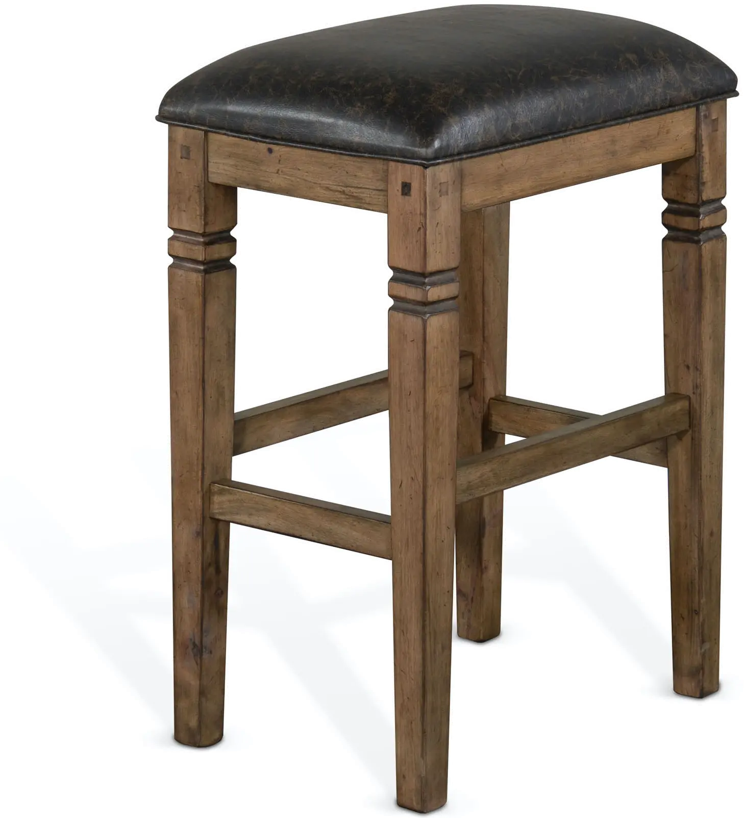 Doe Valley Rustic Brown Upholstered 30 Inch Bar Stool-1