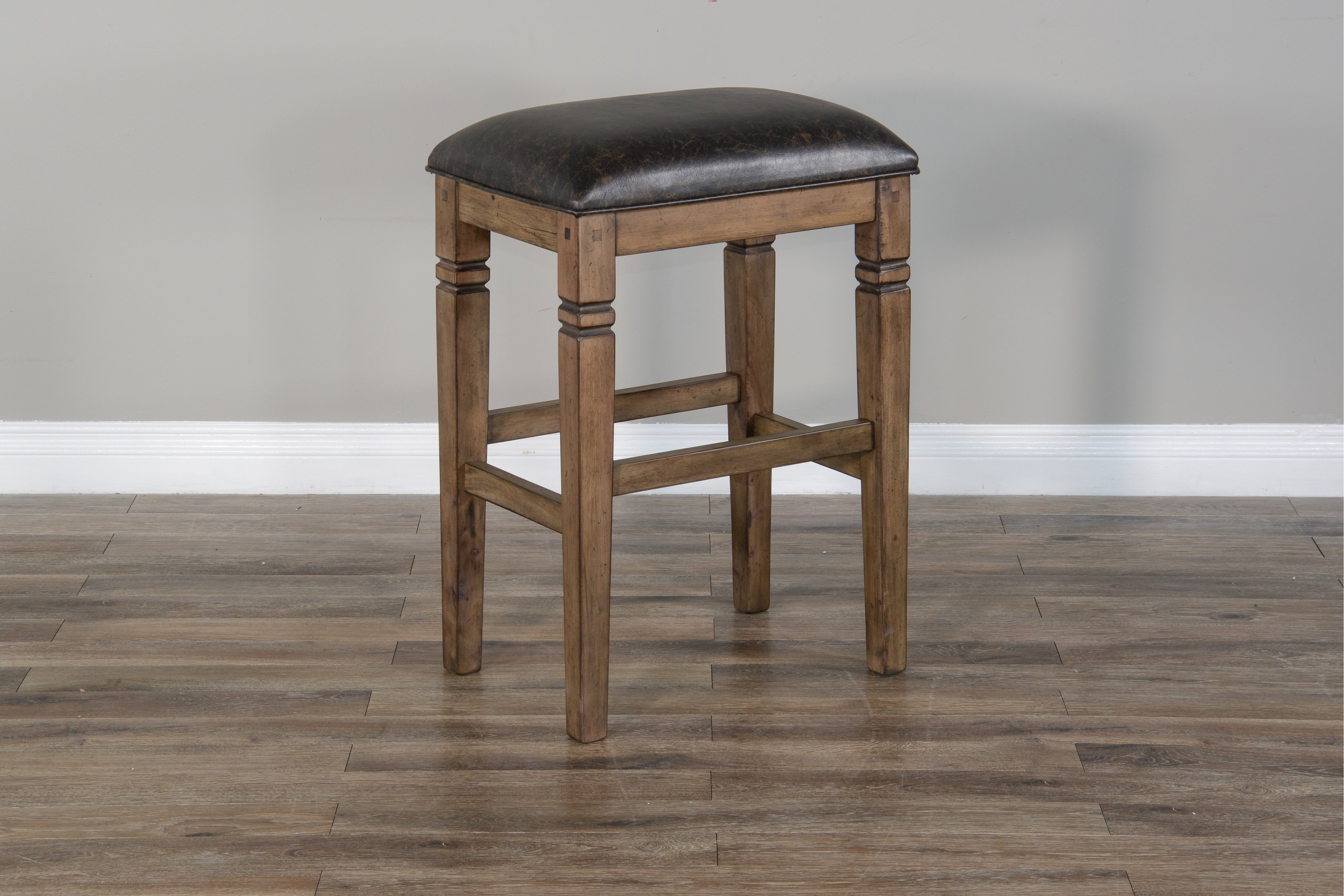 Doe Valley Rustic Brown Upholstered 30 Inch Bar Stool-2