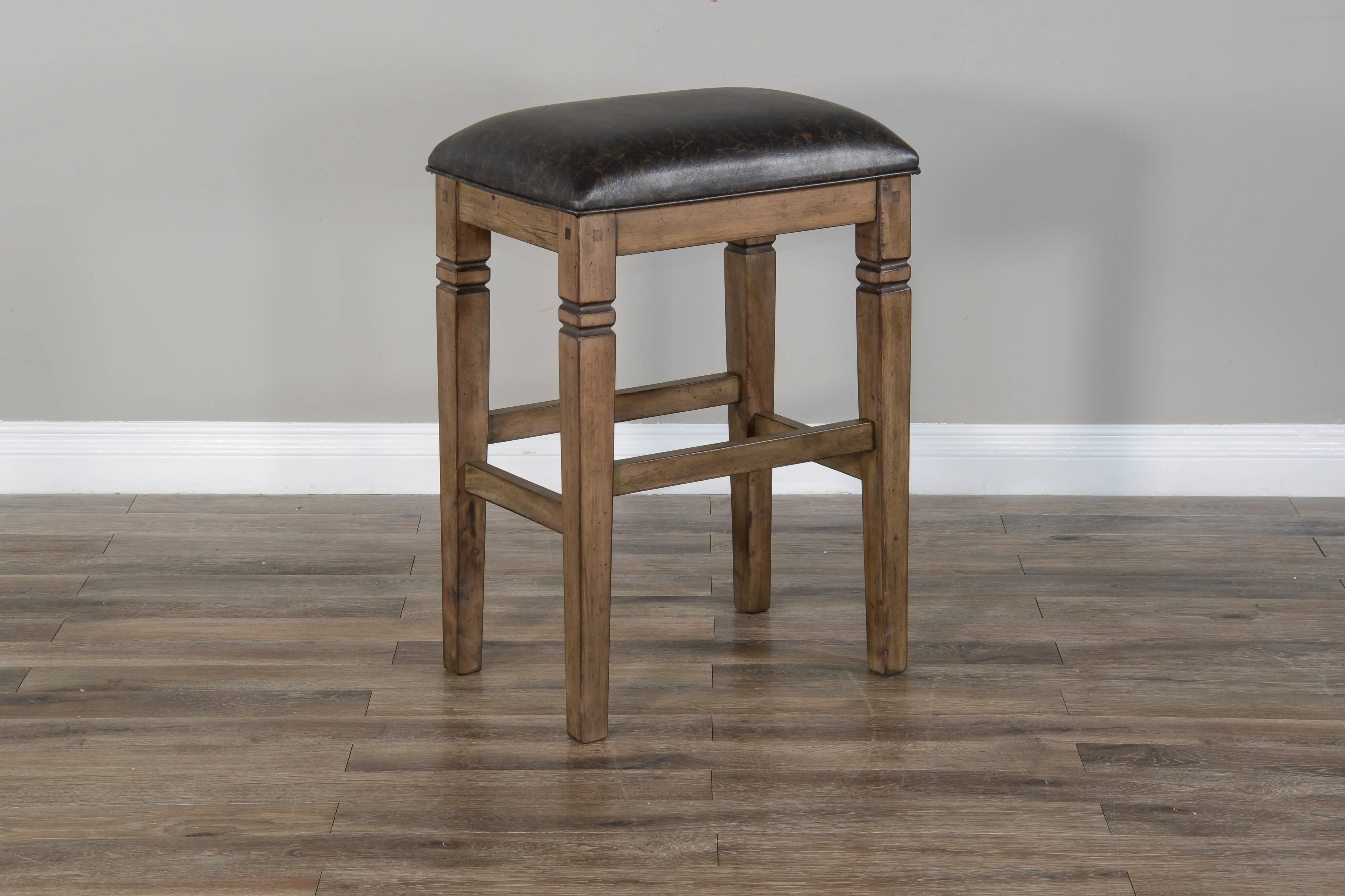 Doe Valley Rustic Brown Upholstered 30 Inch Bar Stool-2