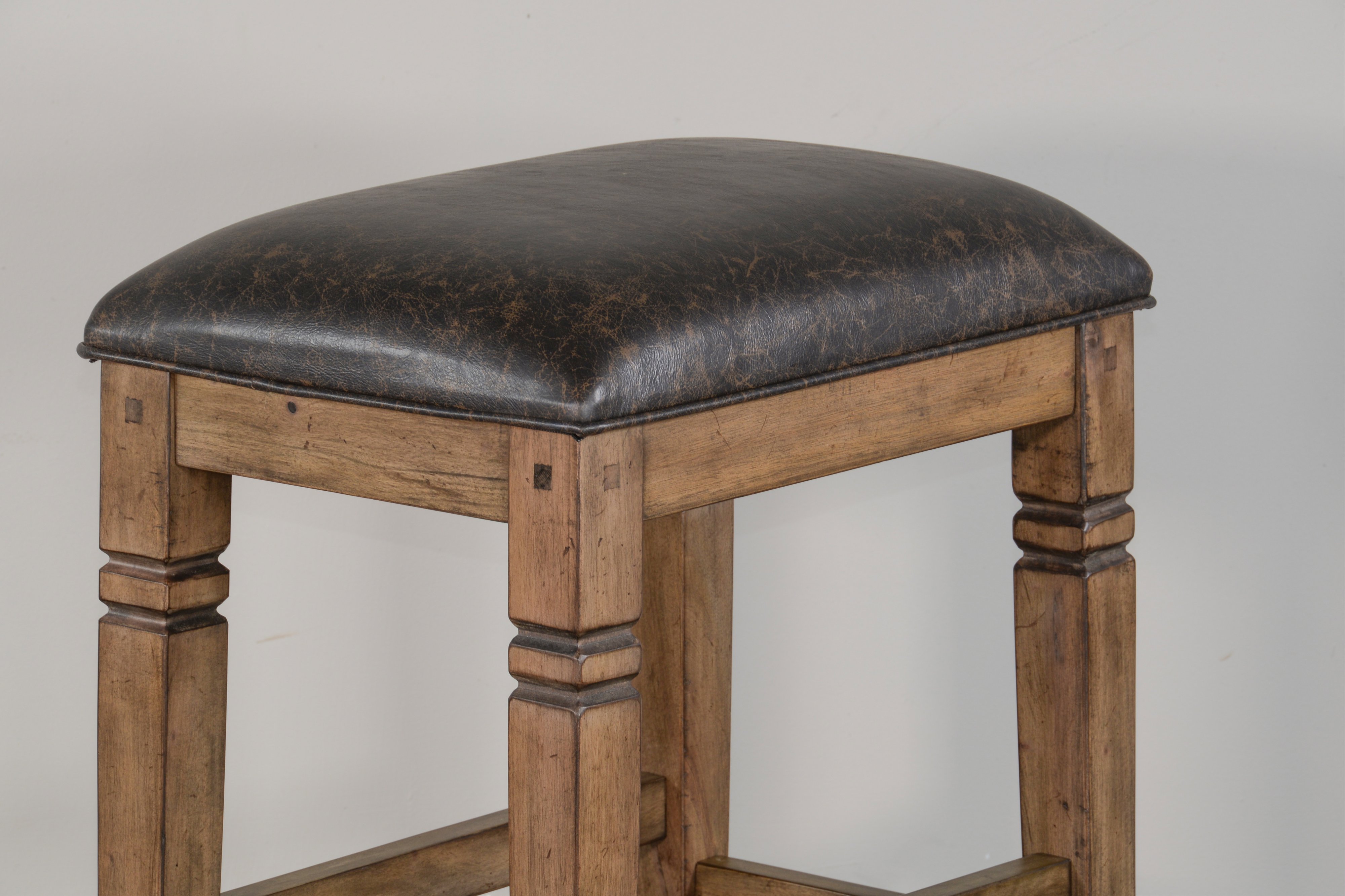 Doe Valley Rustic Brown Upholstered 30 Inch Bar Stool-3