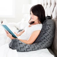 ZZ00SFRP Gray Memory Foam Reading Lounge Pillow - Z Lounge-3