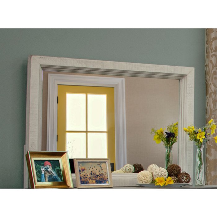 Stone Farmhouse White Mirror