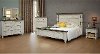 White and Gray 4 Piece King Bedroom Set - Stone
