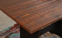 Black and Brown Corner Dining Room Set - Coastal-8