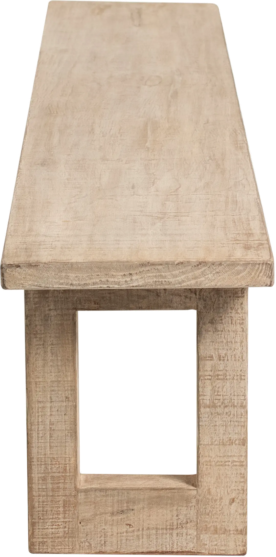 Contemporary Whitewash Dining Bench - Sasha-2