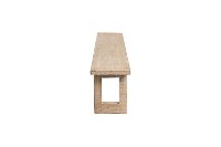 Contemporary Whitewash Dining Bench - Sasha-2