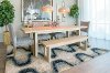 Contemporary Reclaimed Pine 5 Piece Dining Room Set - Sasha