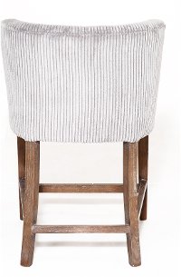 Contemporary Gray Upholstered 24 Inch Counter Height Stool - Sasha-3