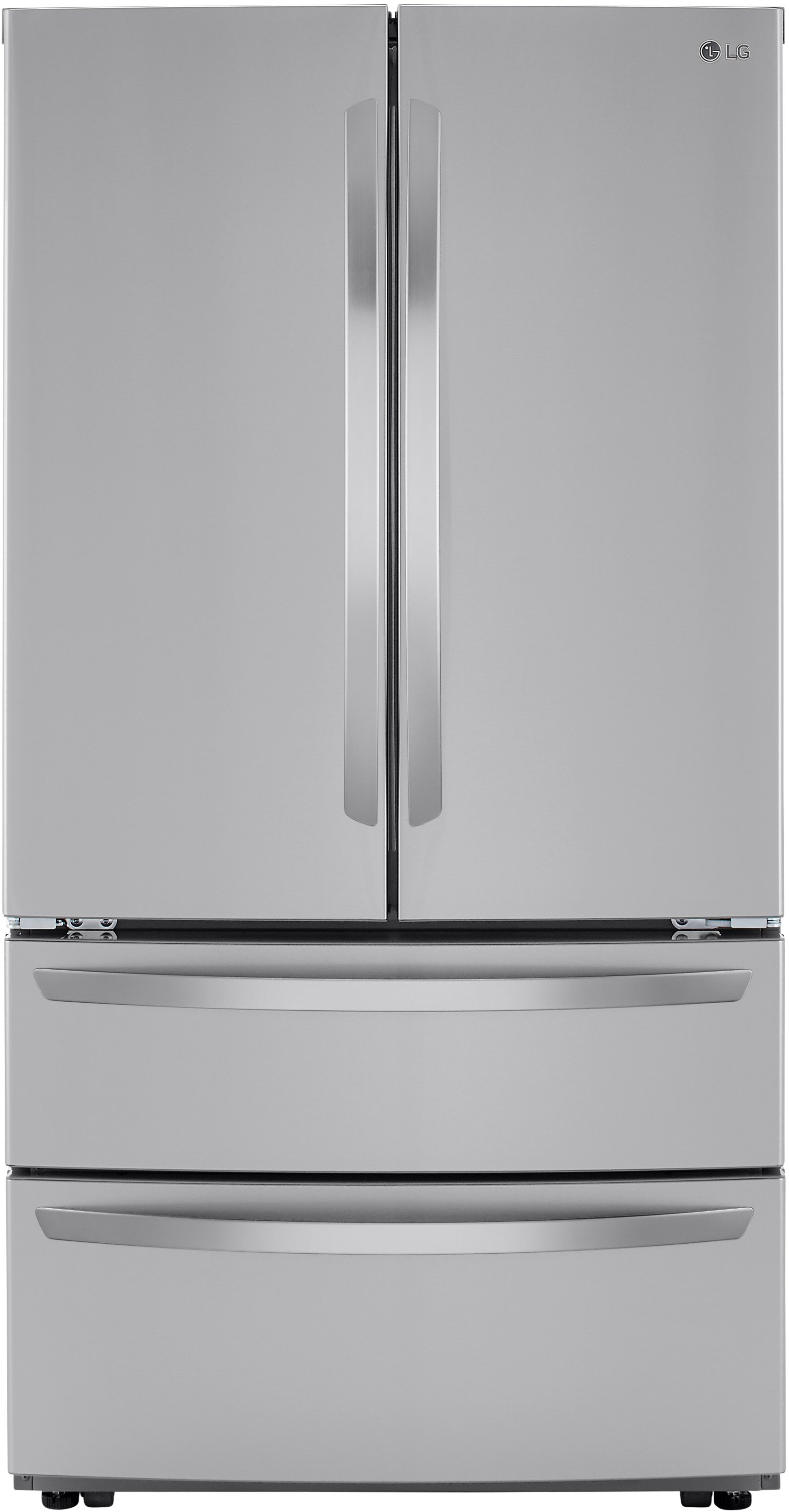 LMWS27626S LG 26.9 cu ft 4 Door French Door Smart Refrigerator - 36 W Stainless Steel-1