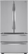 LMWS27626S LG 26.9 cu ft 4 Door French Door Smart Refrigerator - 36 W Stainless Steel