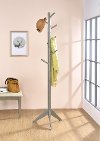 Gray Wood Coat Rack