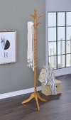 Traditional Oak Wood Coat Rack