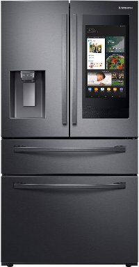 RF22R7551SG Samsung French Door Food Showcase Smart Refrigerator - Counter Depth, 22.4 cu. ft., 36 Inch Black Stainless Steel