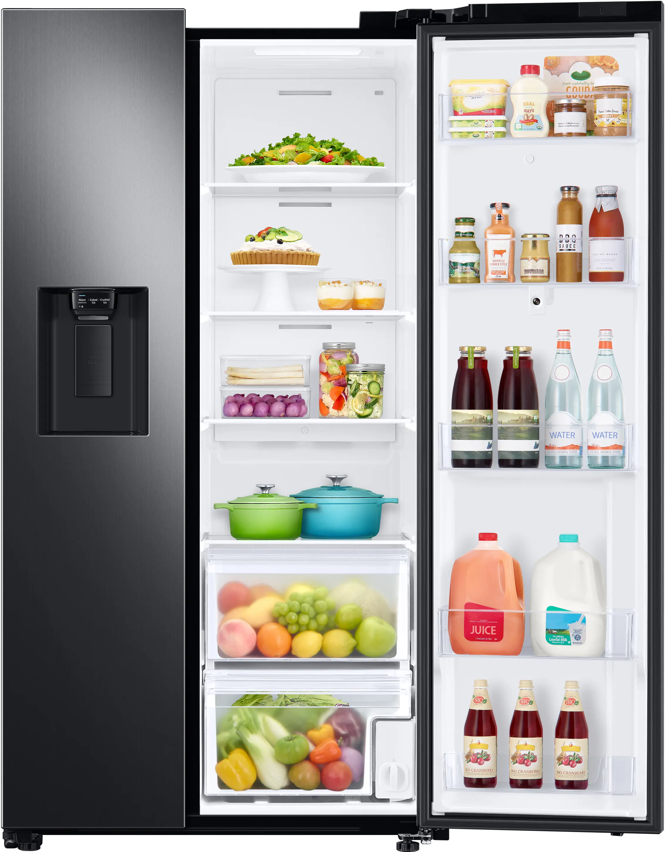 RS22T5561SG Samsung 22.5 cu ft Side by Side Refrigerator - Counter Depth Black Stainless Steel-7
