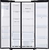 RS22T5561SG Samsung 36 Inch Side by Side Smart Refrigerator with Family Hub - Counter Depth, 22.5 cu. ft., Black Stainless Steel-4
