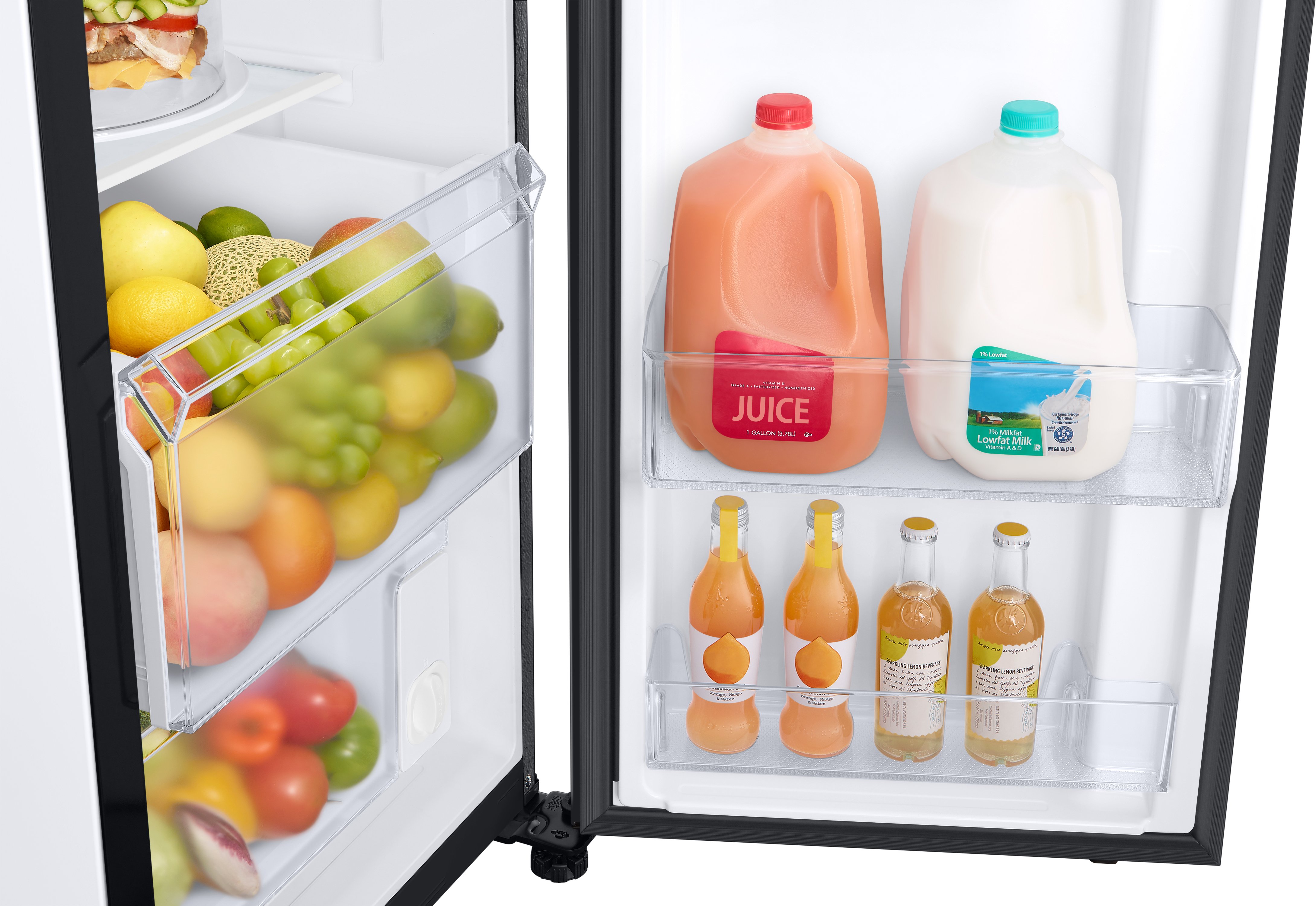 RS22T5561SG Samsung 36 Inch Side by Side Smart Refrigerator with Family Hub - Counter Depth, 22.5 cu. ft., Black Stainless Steel-5