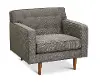 Rosa Mid Century Modern Storm Gray Chair
