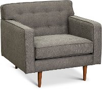 Rosa Mid Century Modern Storm Gray Chair