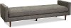 Mid Century Modern Storm Gray Ottoman Bench - Rosa