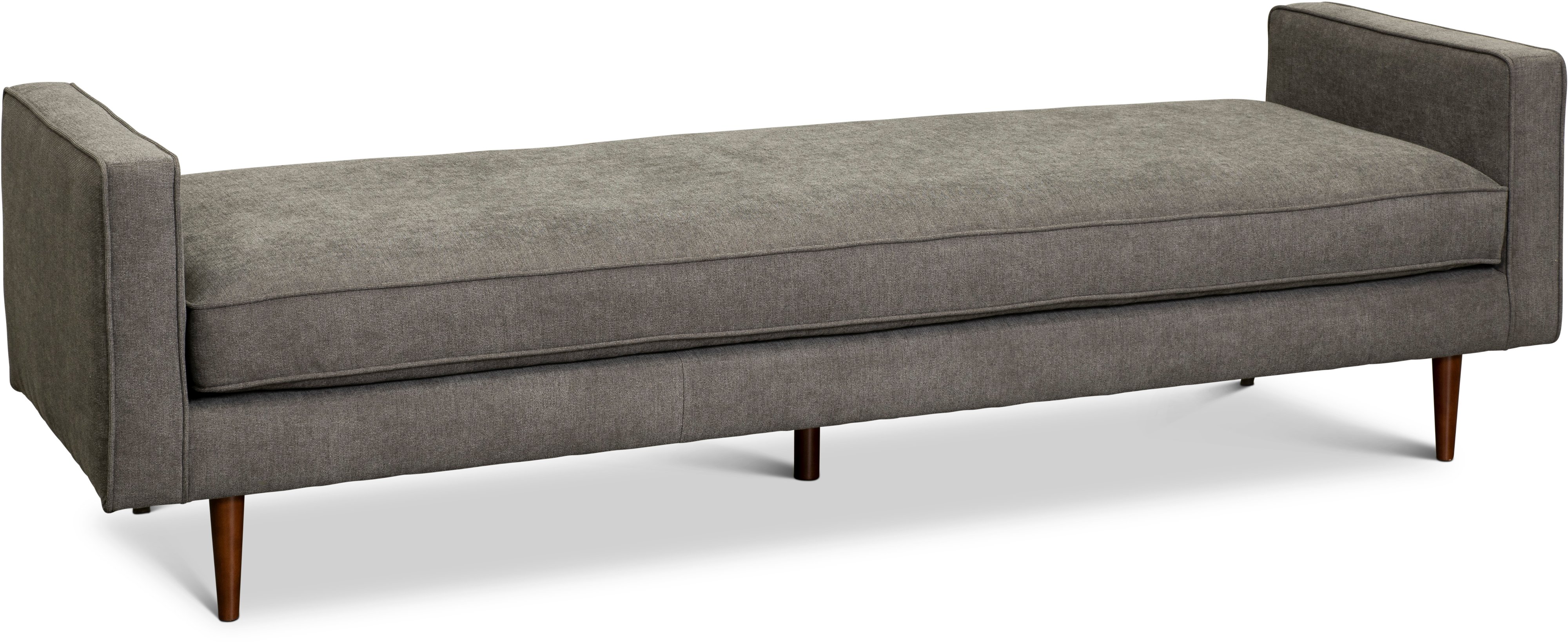 Rosa Mid Century Modern Storm Gray Ottoman Bench-1