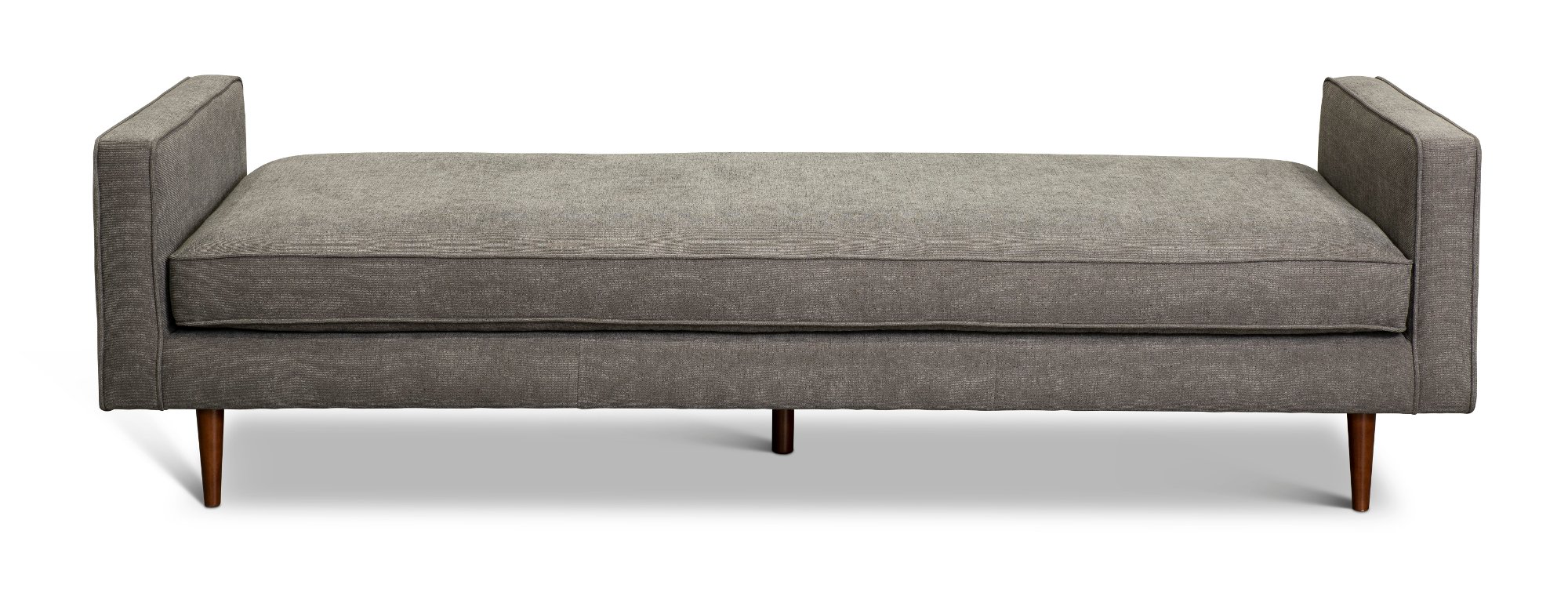 Rosa Mid Century Modern Storm Gray Ottoman Bench-2