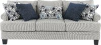 Marine Blue and Cream Striped Sofa - Santa Barbara