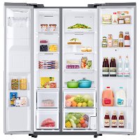 RS22T5561SR Samsung 36 Inch Side by Side Smart Refrigerator with Family Hub - Counter Depth, 22.5 cu. ft., Fingerprint Resistant Stainless Steel-2