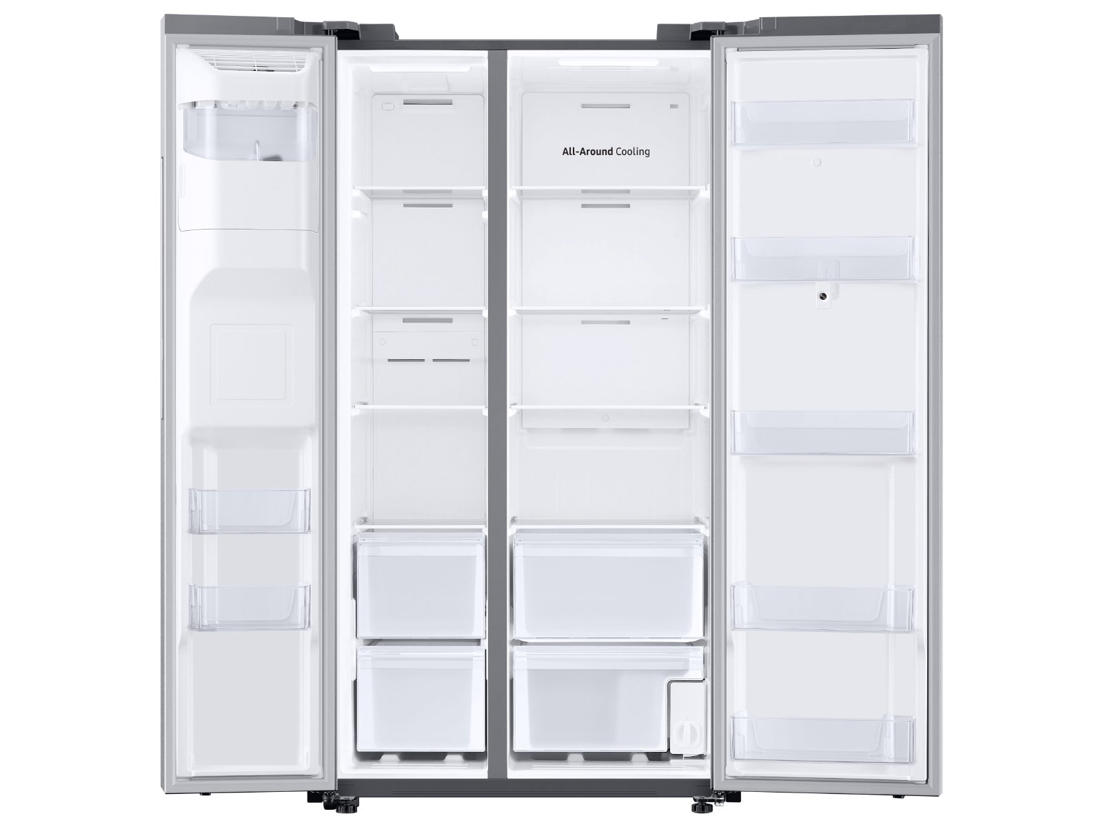 RS22T5561SR Samsung 36 Inch Side by Side Smart Refrigerator with Family Hub - Counter Depth, 22.5 cu. ft., Fingerprint Resistant Stainless Steel-3