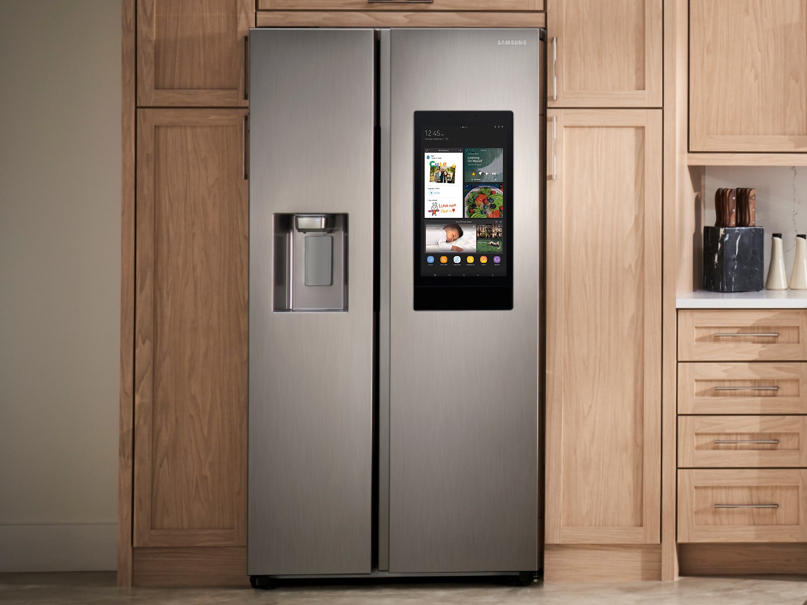 RS22T5561SR Samsung 36 Inch Side by Side Smart Refrigerator with Family Hub - Counter Depth, 22.5 cu. ft., Fingerprint Resistant Stainless Steel-7