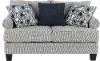Santa Barbara Blue and Cream Striped Loveseat