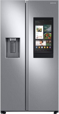 RS27T5561SR Samsung 36 Inch Side by Side Refrigerator with Family Hub - 26.7 cu. ft., Fingerprint Resistant Stainless Steel