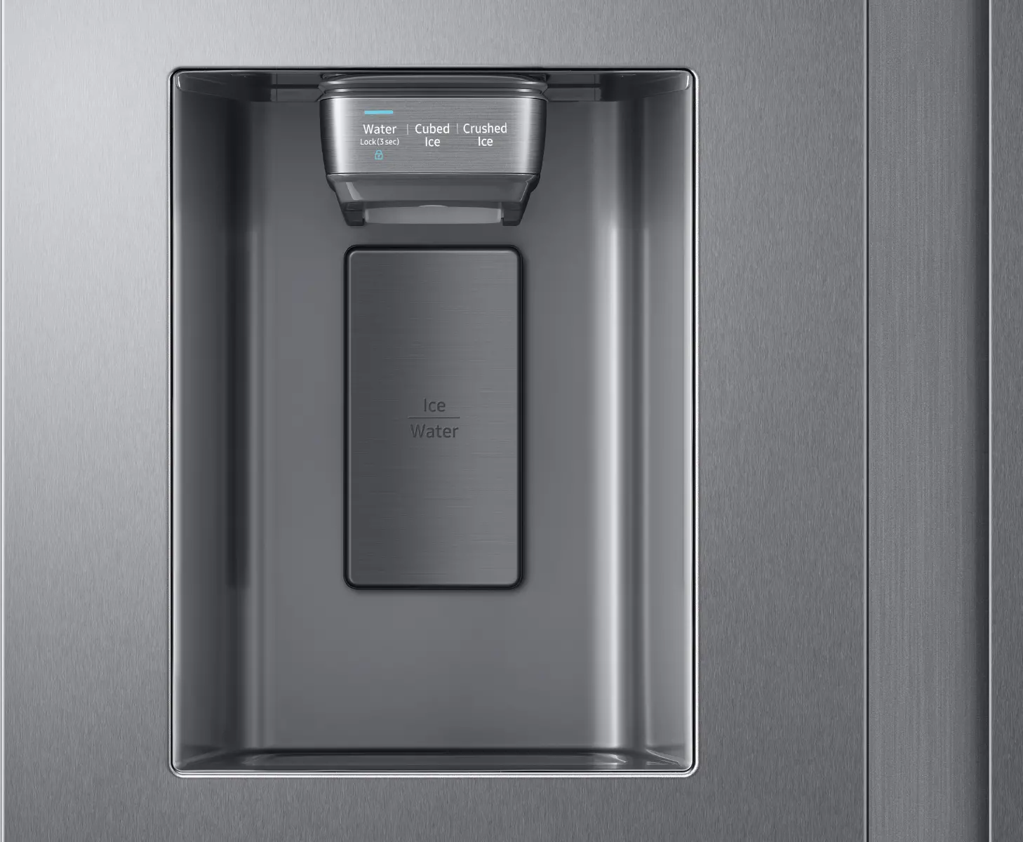RS22T5201SR Samsung 22 cu ft Side by Side Refrigerator - Counter Depth Stainless Steel-3