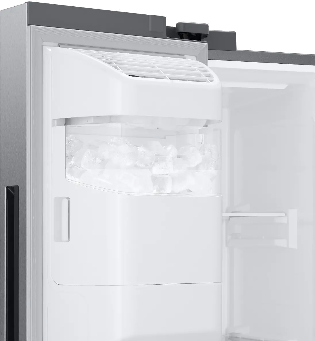 RS22T5201SR Samsung 22 cu ft Side by Side Refrigerator - Counter Depth Stainless Steel-5